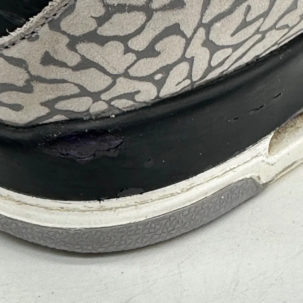 Nike DM0967-010 Youth 7Y Sneakers Air Jordan 3 Retro OG GS Black Cement 2024